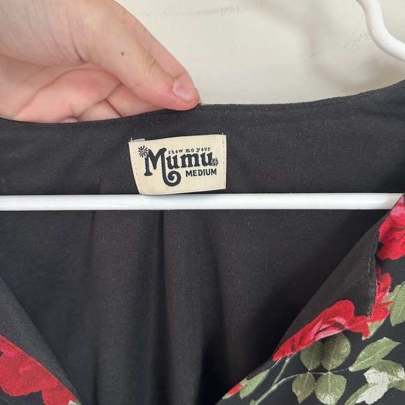 Show Me Your Mumu Floral Rose Long Sleeve Blouse Flowy Size Medium - Picture 3 of 3